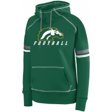 Montville Broncos Football Ladies Hooded Low Key Pullover